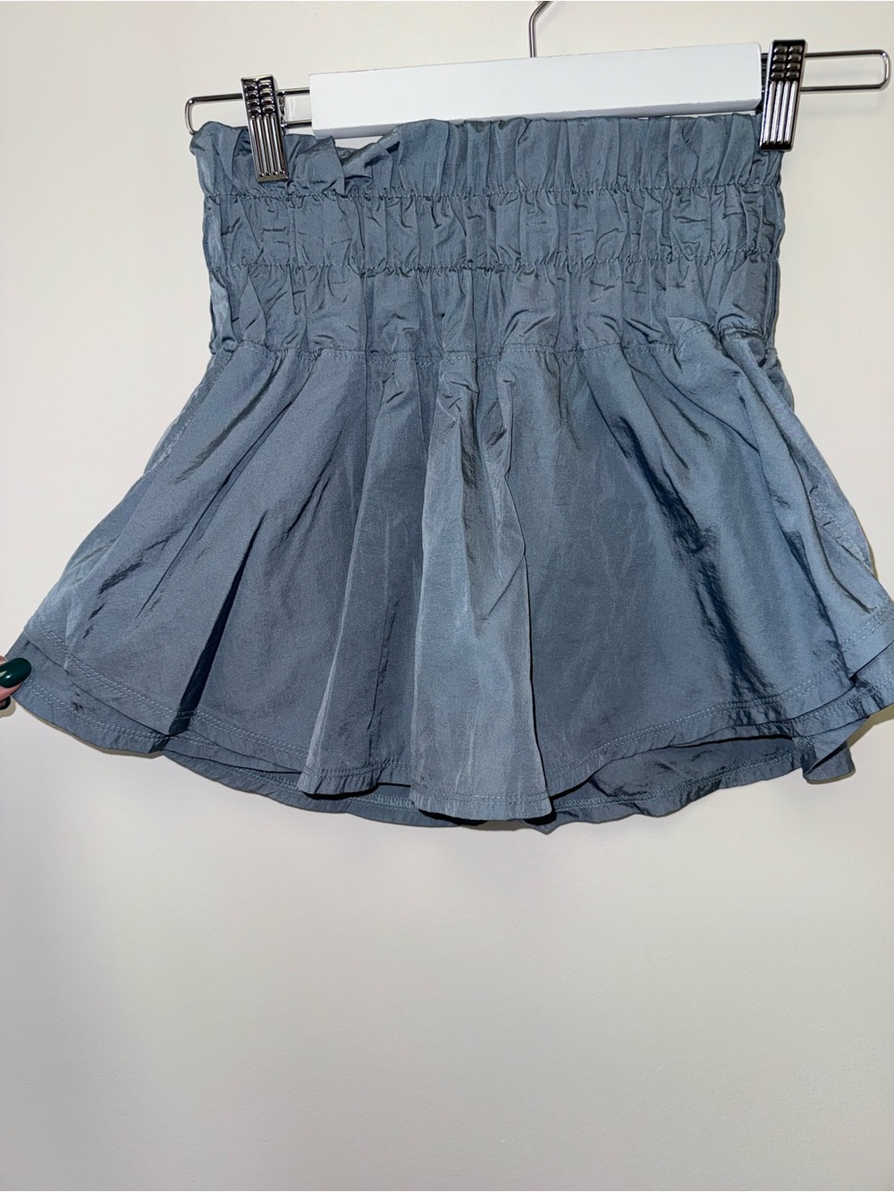 Free People (Small) Light Blue Smocked Waist Shorts